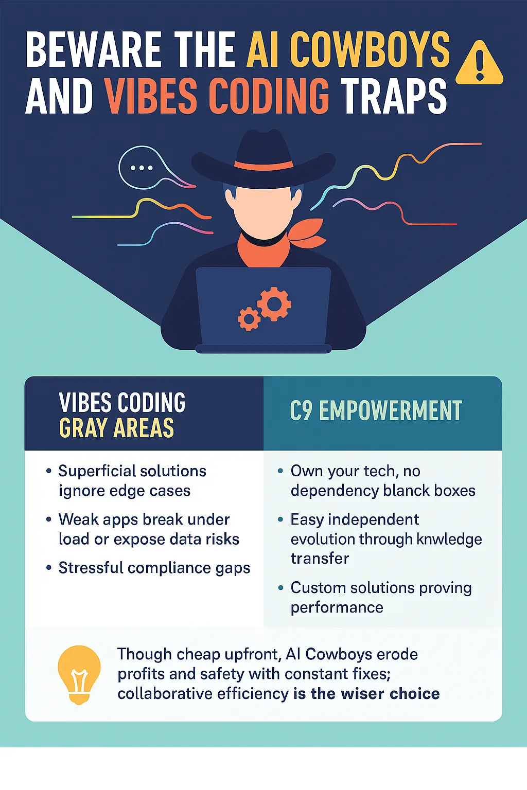 Beware the AI Cowboys and Vibes Coding Traps