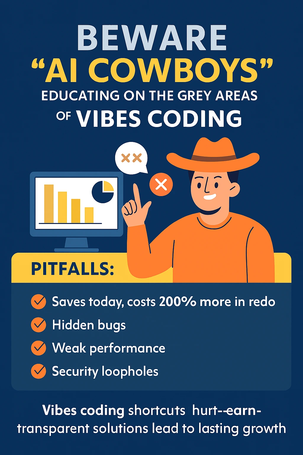 Beware the AI Cowboys – Educating on the Grey Areas of Vibes Coding