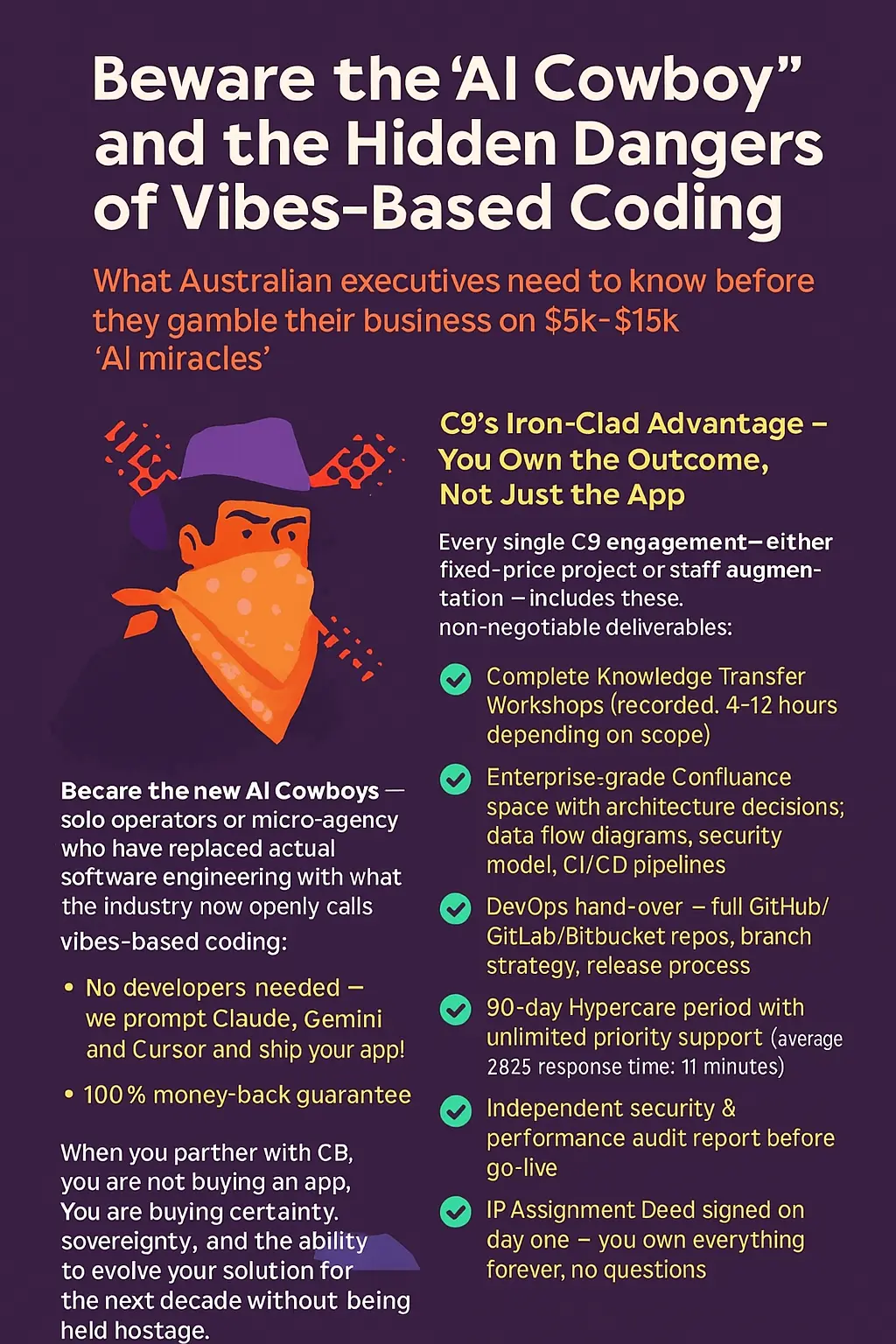 Beware the AI Cowboy and the Hidden Dangers of Vibes-Based Coding