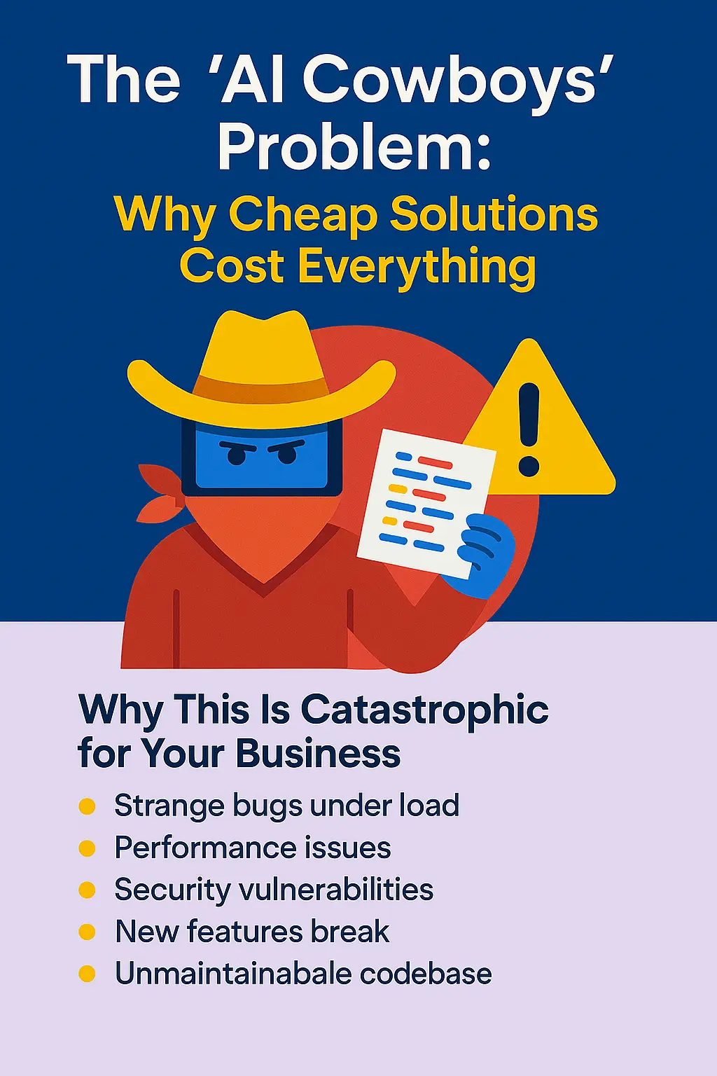The AI Cowboys Problem - Why Cheap Solutions Cost Everything