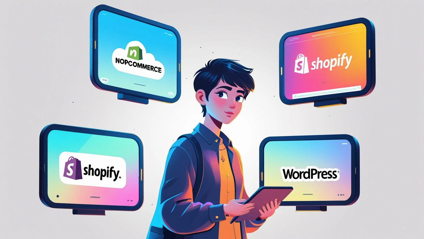 Technical Prowess or Plug-and-Play? Choosing Between NopCommerce, Shopify, WooCommerce & WordPress for Your Skill Level
