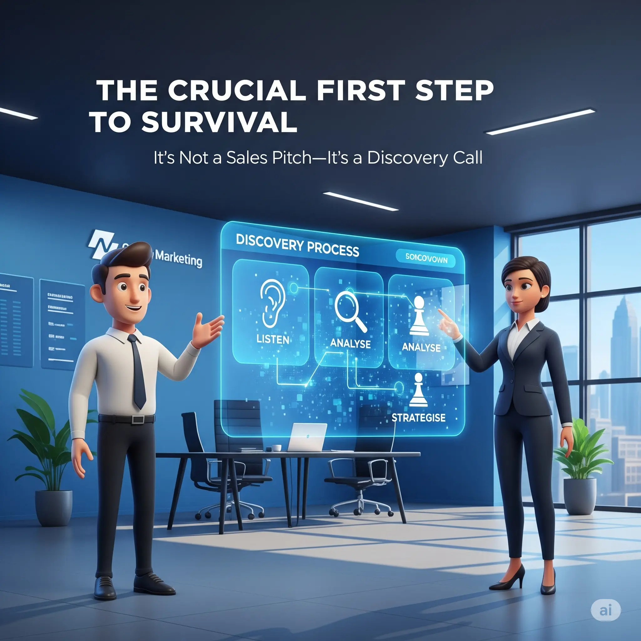 The Crucial First Step to Survival Isn't a Sales Pitch - Its a Discovery Call
