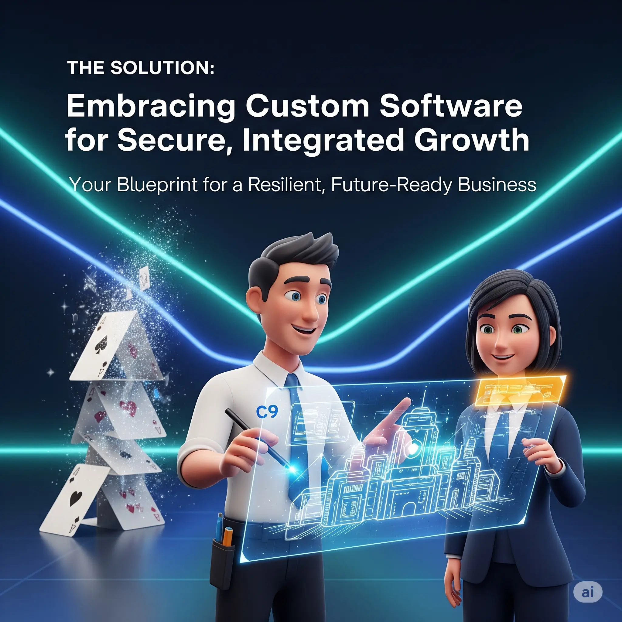 The Solution - Embracing Custom Software for Secure Integrated Growth