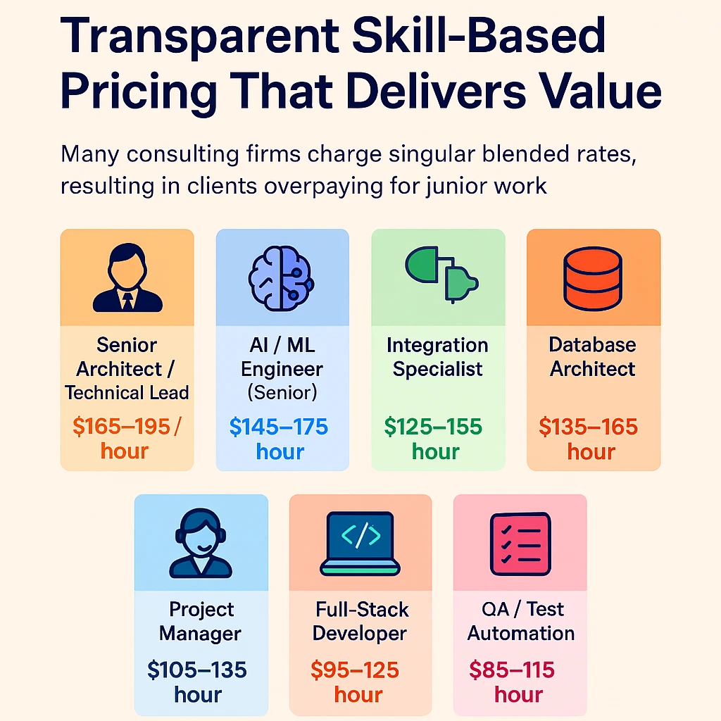 Transparent Skill-Based Pricing That Delivers Value