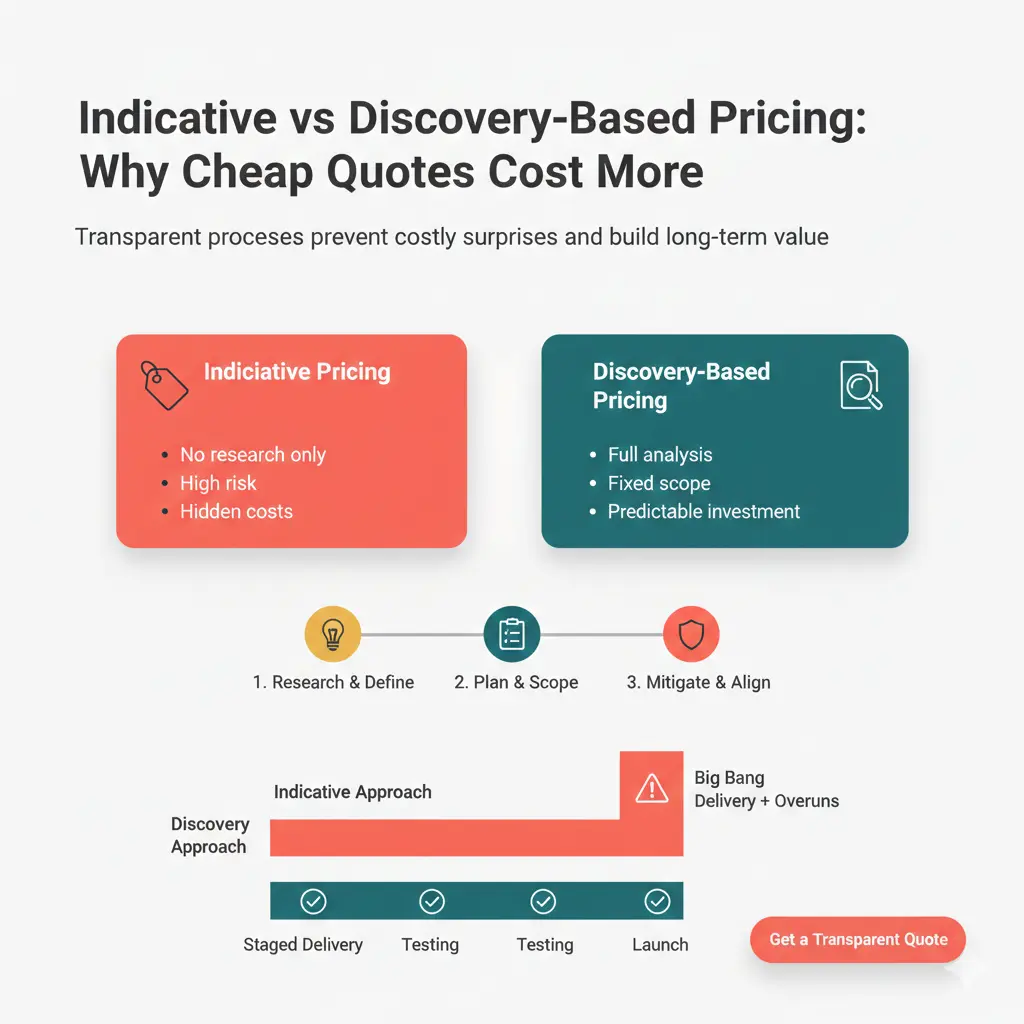 Indicative vs Discovery-Based Pricing - Why Cheap Quotes Cost More