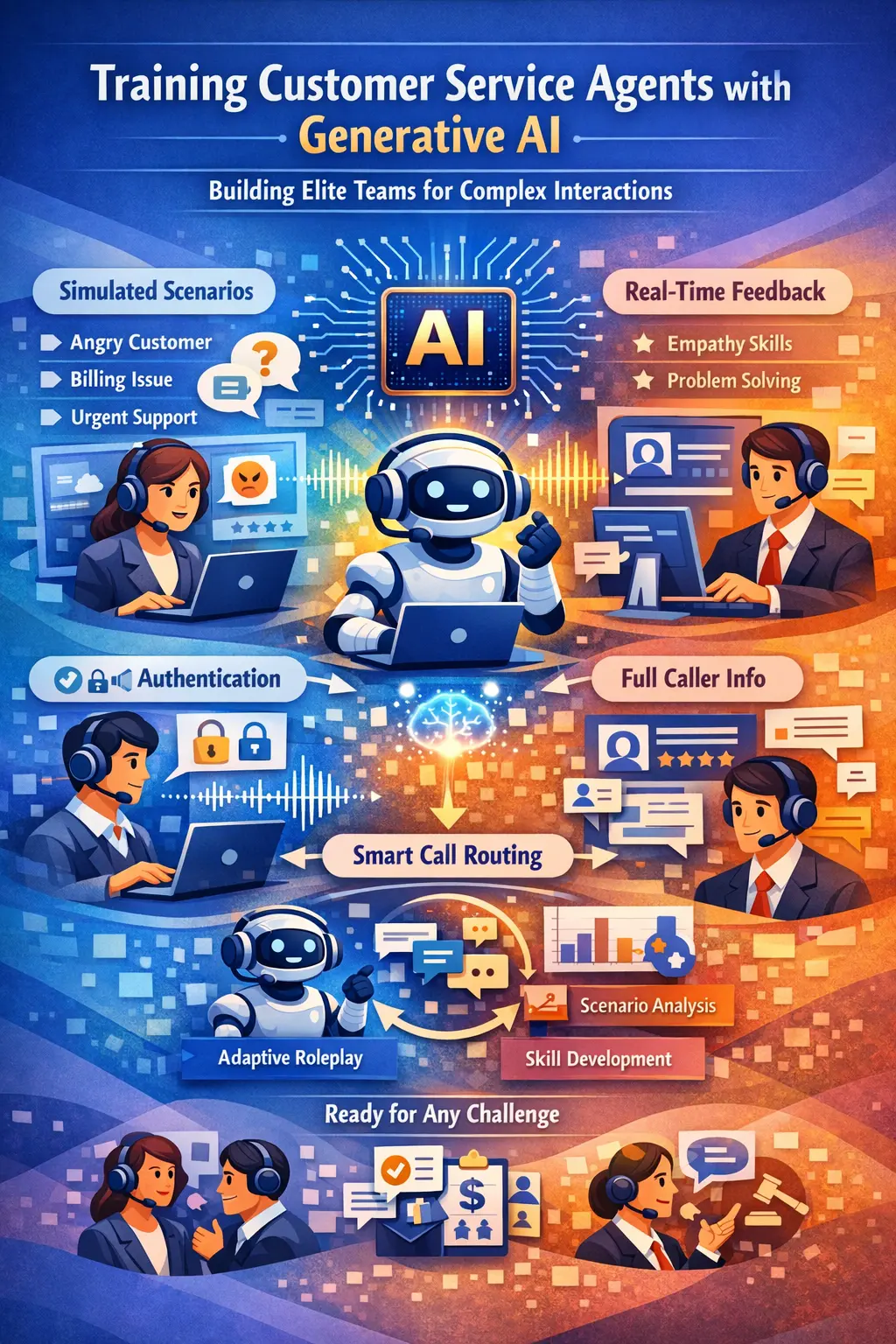 Training Customer Service Agents with Generative AI - Building Elite Teams for Complex Interactions