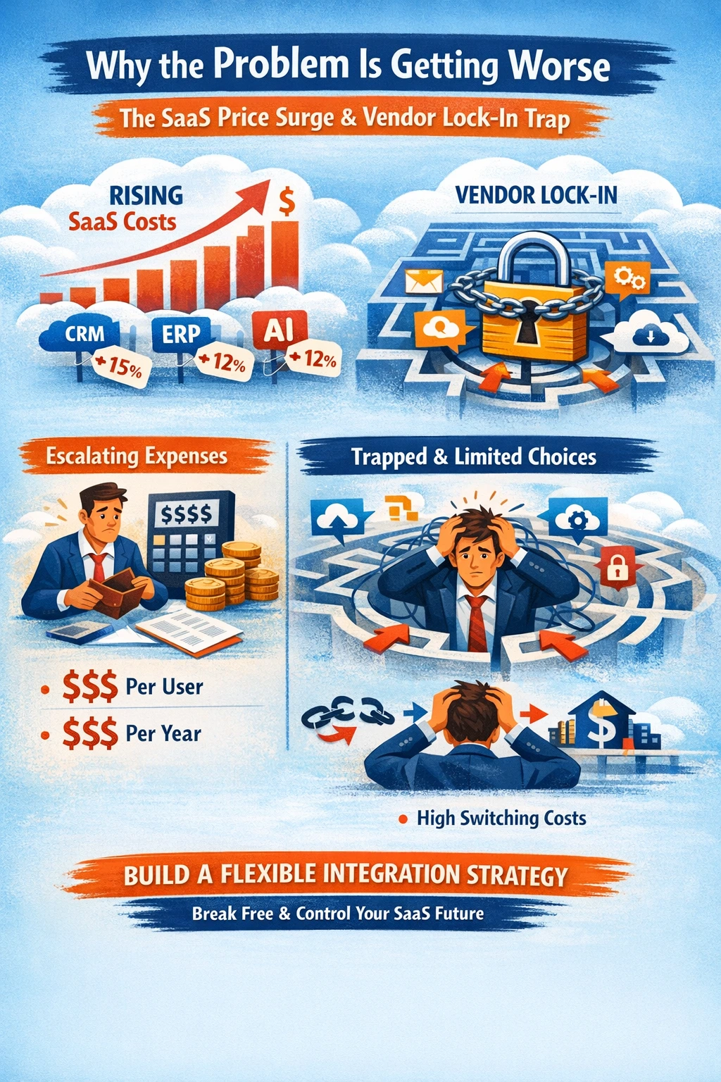 Why the Problem Is Getting Worse - The SaaS Price Surge and the Vendor Lock-In Trap