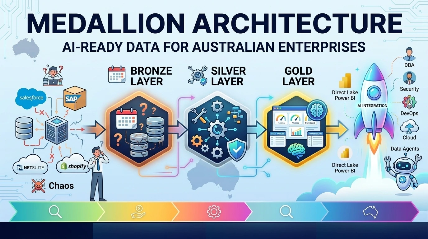 Medallion Architecture Implementation: How Australian Enterprises Build AI‑Ready Data Pipelines