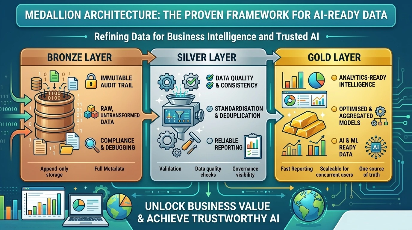 Medallion Architecture - The Proven Framework for AI‑Ready Data
